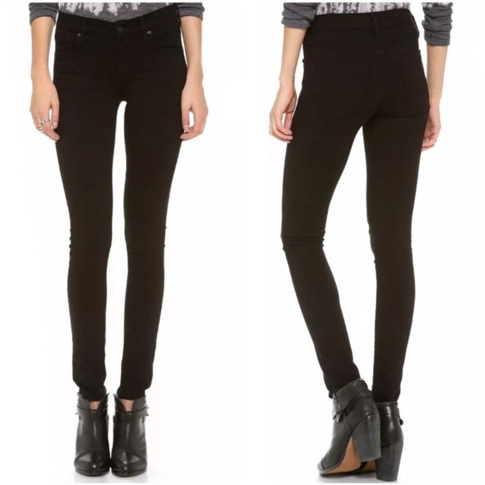 Agolde Colette Skinny Jeans Denim Vintage Y2K Witchy Fairy Grunge Black Size 28